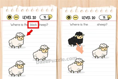 brain test level 20 how to paint the sheep|black sheep brain test.